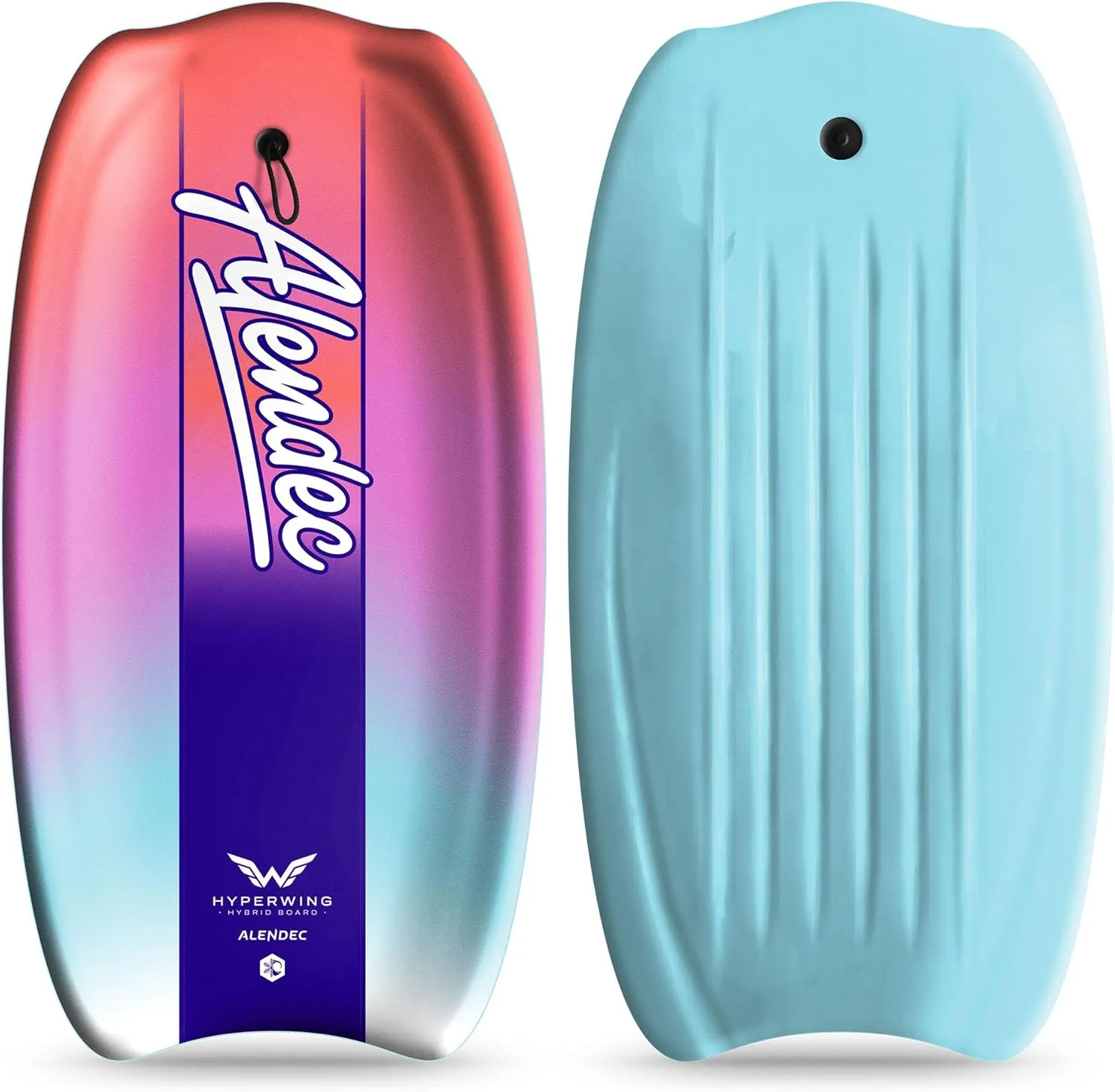 42.5in Hybrid Alendec All Season Board for Snow & Water Multi-Sport Snow SLED | Bodyboard with Leash Cord