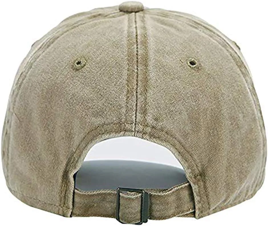 Aedvoouer Men Women Baseball Cap Vintage Washed Distressed Hats Twill Plain Adjustable Dad-Hat