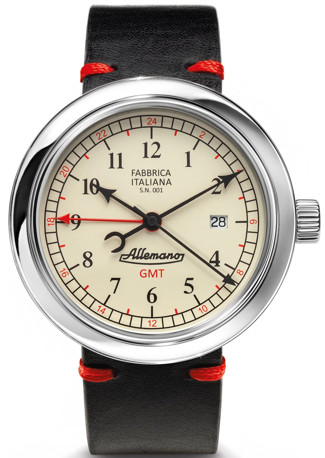 ALM Watch GMT Antique White Polished Case