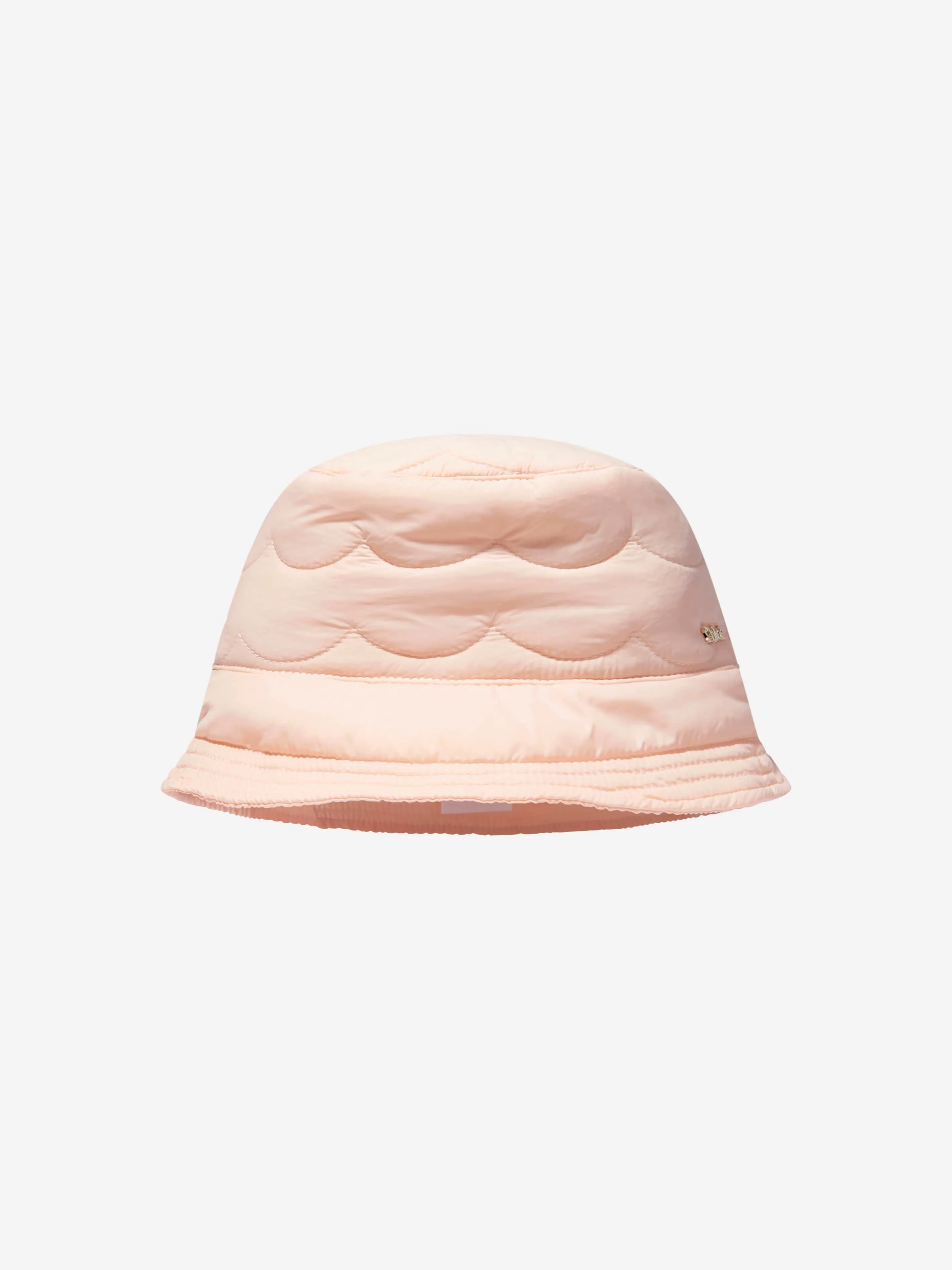 Chloé Girls Branded Bucket Hat In Pink