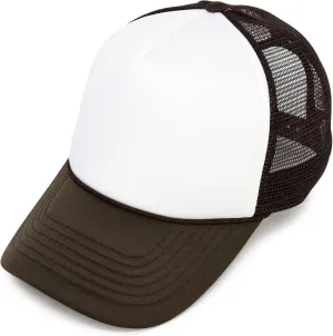 DALIX Two Tone Trucker Hat Summer Mesh Cap with Adjustable Snapback Strap