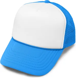 DALIX Youth Mesh Trucker Cap - Adjustable Hat (S, M Sizes)