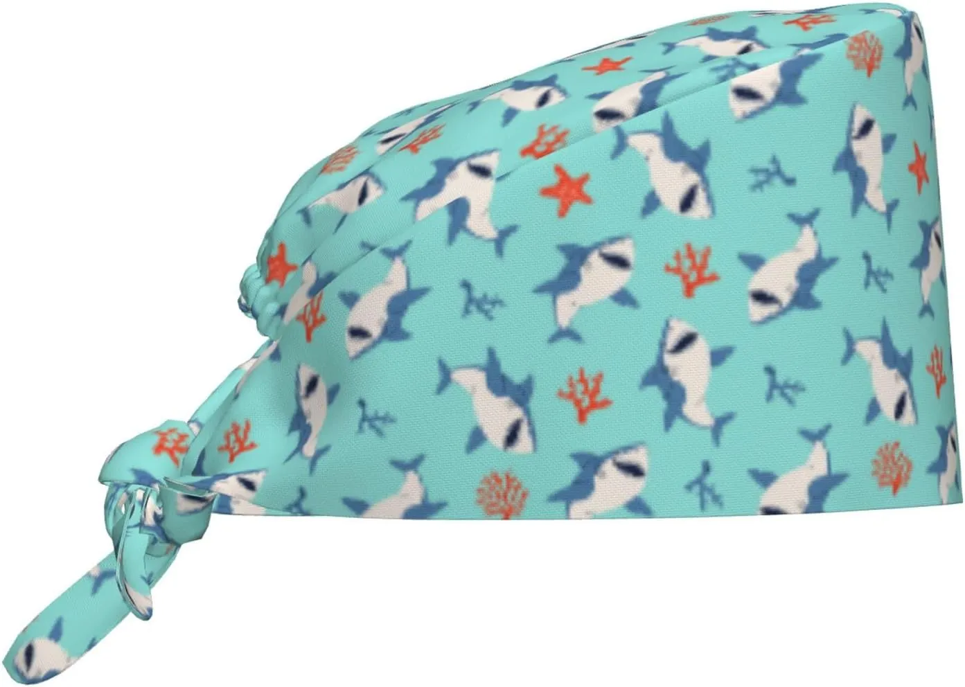 Doodle Beer Oktoberfest Scrub Caps Adjustable Working Cap with Sweatband Elastic Tie Back Hats for Women Men