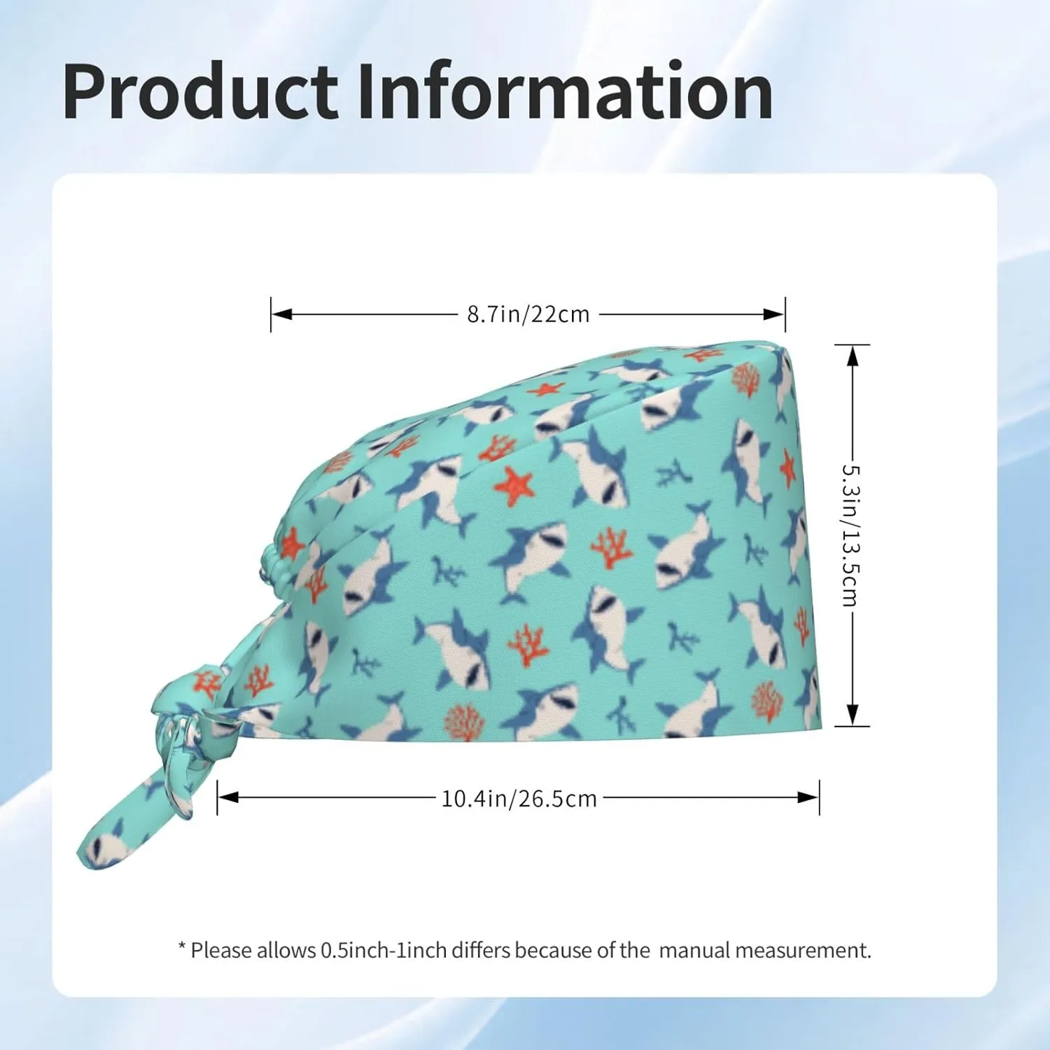 Doodle Beer Oktoberfest Scrub Caps Adjustable Working Cap with Sweatband Elastic Tie Back Hats for Women Men