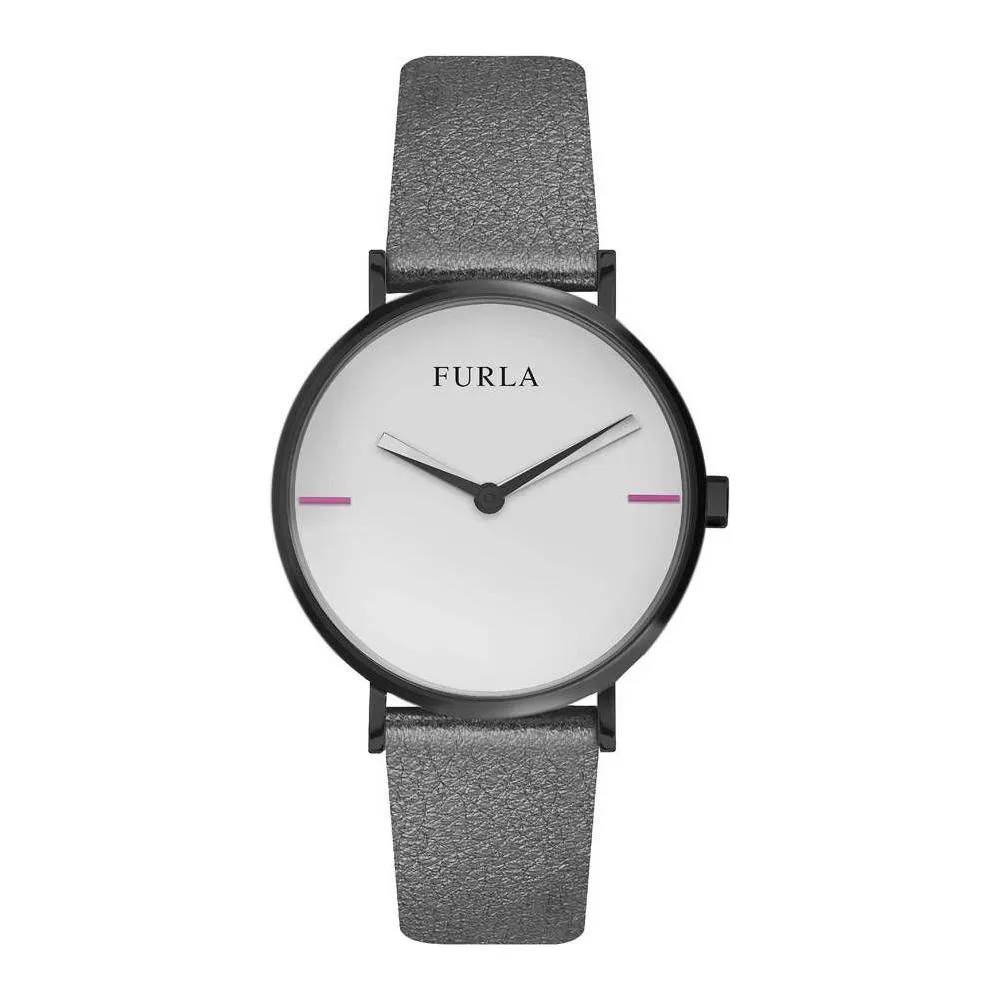Furla Gray Leather Watch
