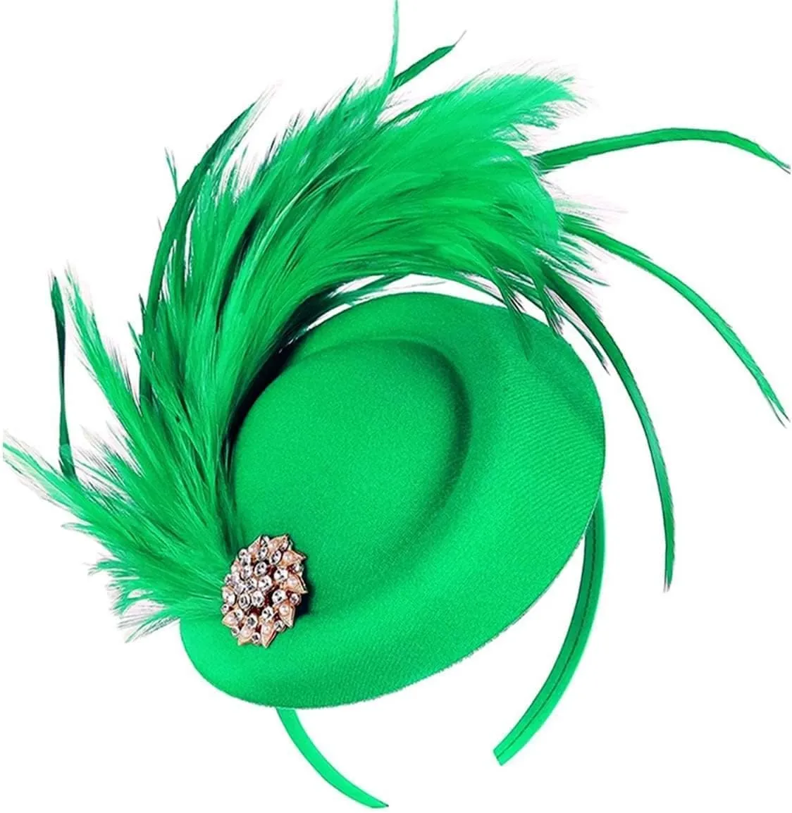 Handmade Fascinators Hat Feathers on a Headband and a Clip 20s 50s Pillbox Hat Derby Tea Party Cocktail Headwear for Women