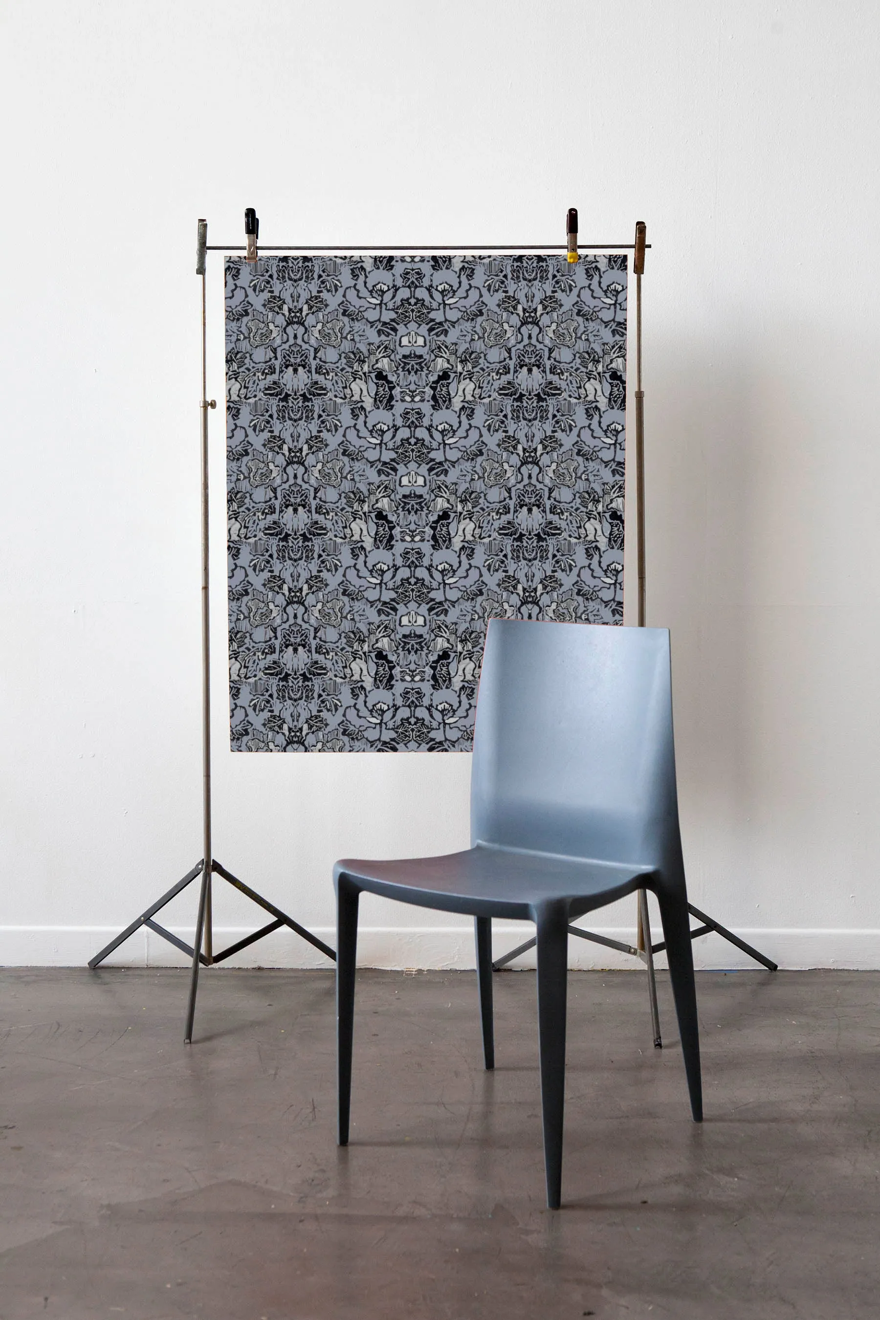 Indian Floral, Slate
