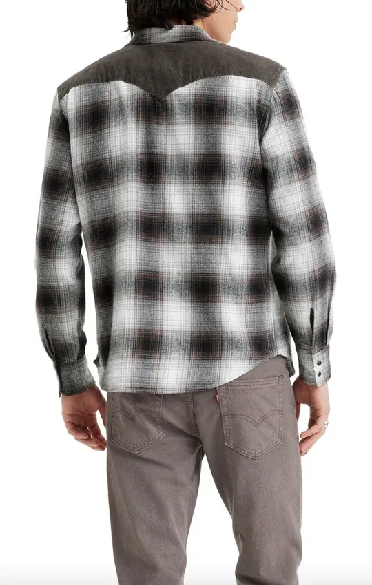 Levi's Men's Classic Western Standard Harvey Plaid Shirt