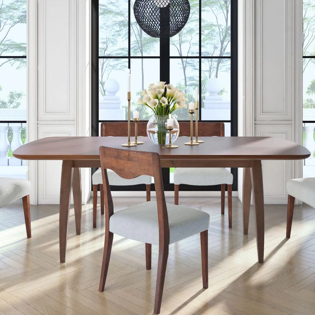 Mid Century Arched Leg Dining Table