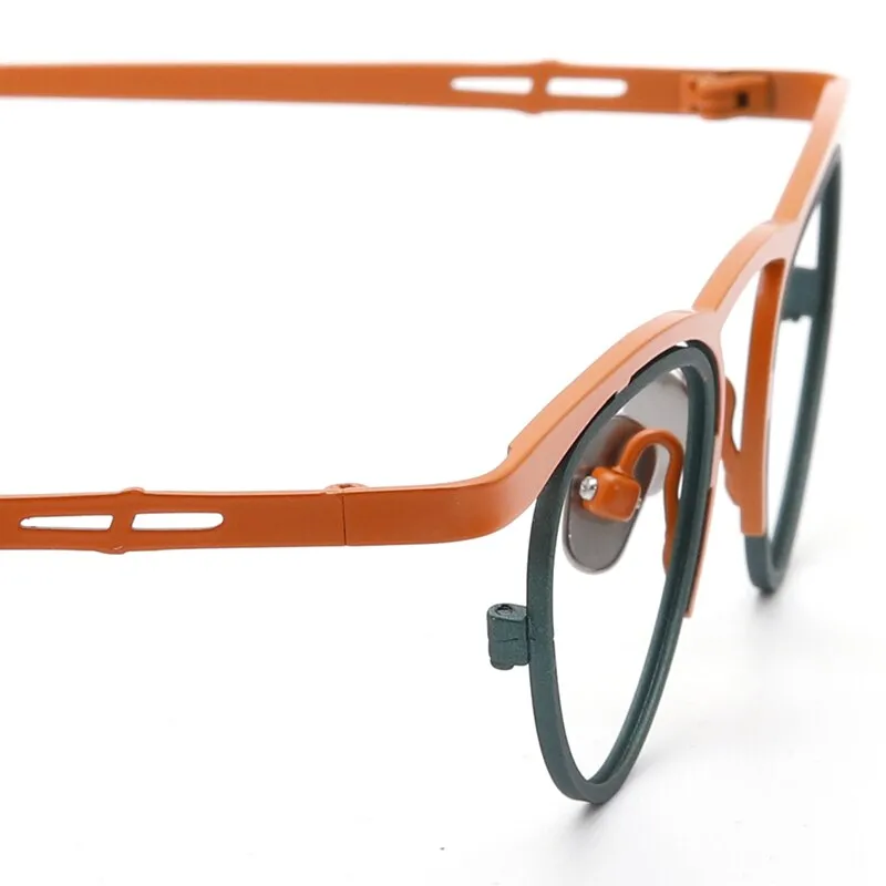 Muzz Women's Full Rim Oval Cat Eye Titanium Eyeglasses T7762