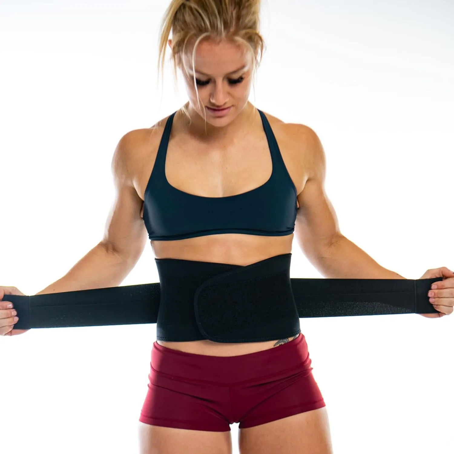 Nevin Sports Medicine Lower Back Brace for Men & Women - Adjustable Breathable Neoprene Lower Back Support Belt - Padded Lumbar Back Braces for Lower Back Pain Relief - Black, X-Large (38-46" Waist)