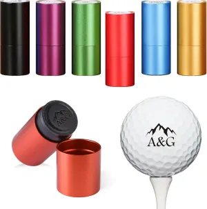 Personalized Golf Ball Stamp, Custom Golf Ball Marker Stamp, Create Your Unique Mark on Golf Balls, Waterproof Golf Ball Stamper, Golf Accessories Customized Gifts (Red)