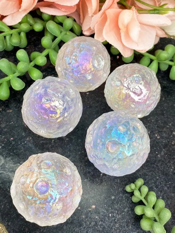 Quartz Moon Spheres