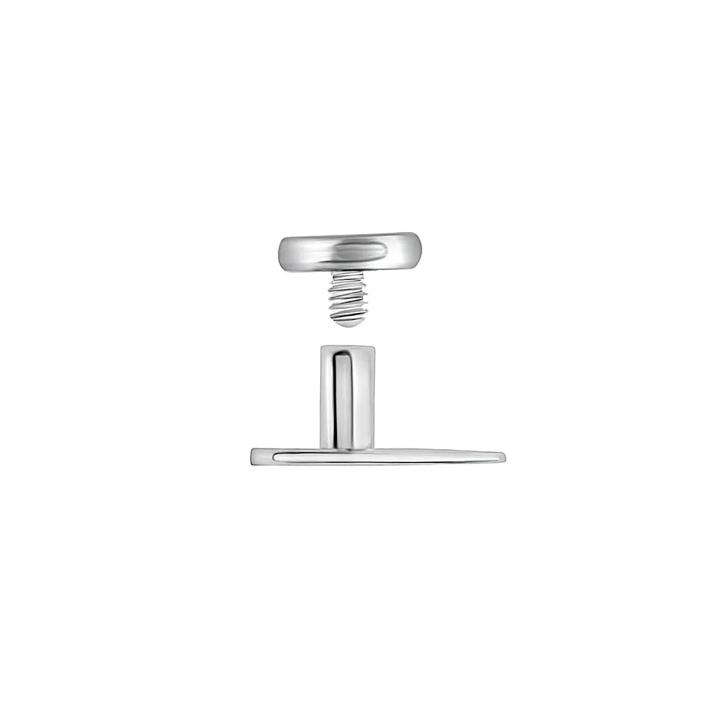 Tilum 14g Titanium Dermal Anchor with 2-Hole Base & 4mm Disc - Price Per 1