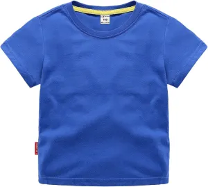 Toddler Baby Boy Girl Summer Clothes Basic Tshirts Solid Color Short Sleeve T Shirt Cute Infant Outfit Cotton Tee Tops