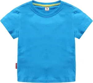Toddler Baby Boy Girl Summer Clothes Basic Tshirts Solid Color Short Sleeve T Shirt Cute Infant Outfit Cotton Tee Tops