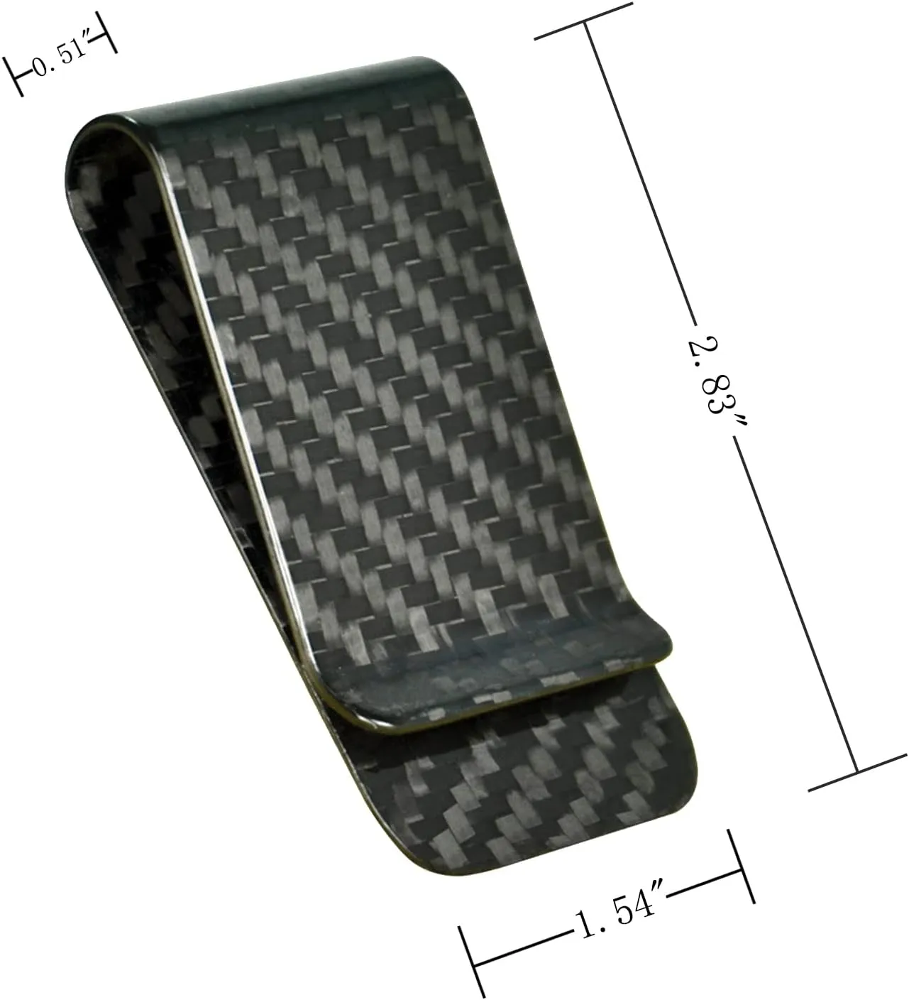 WAFJAMF Small Men's Slim Money Clip Stainless Steel Credit Business Card Holder Pocket Cash Wallet
