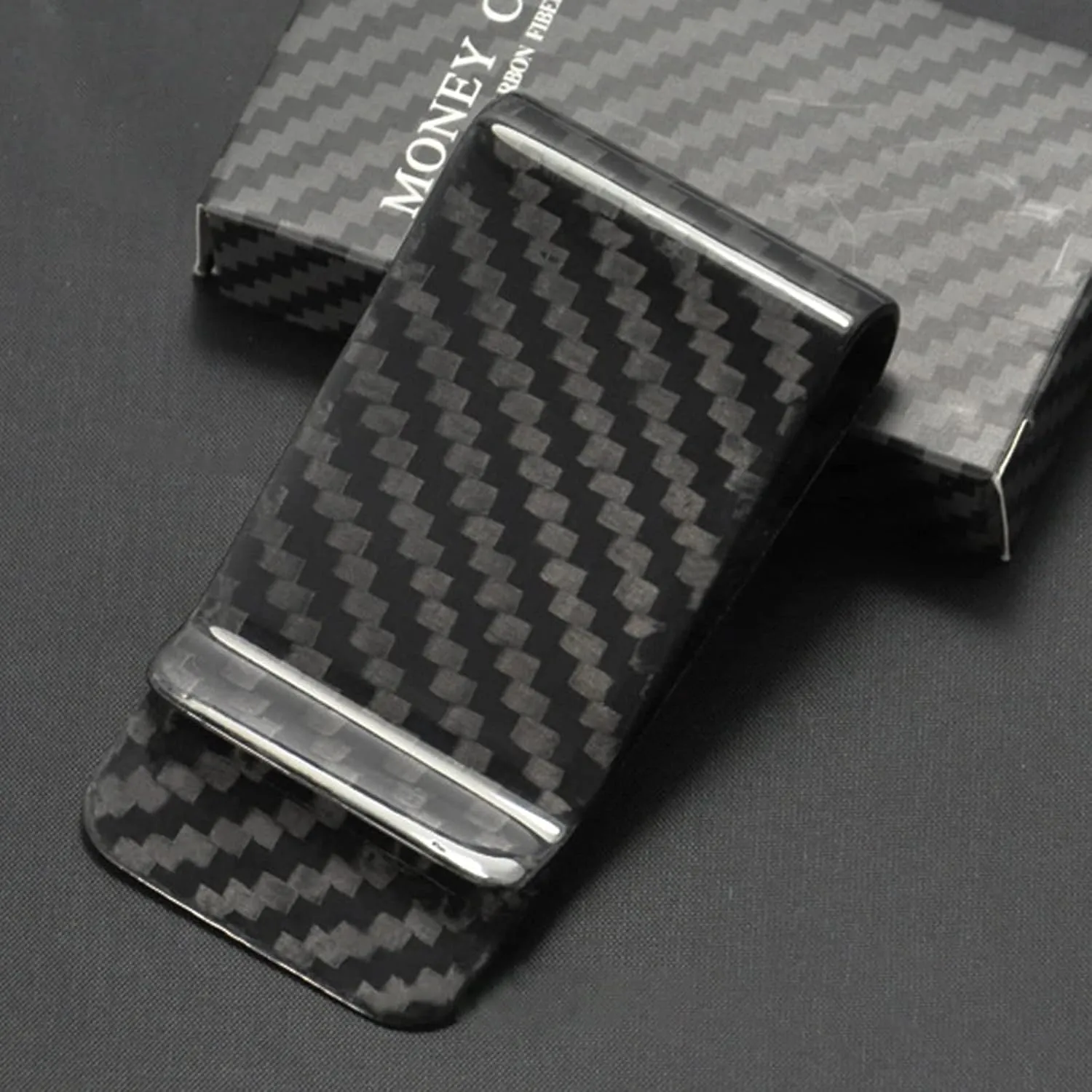 WAFJAMF Small Men's Slim Money Clip Stainless Steel Credit Business Card Holder Pocket Cash Wallet