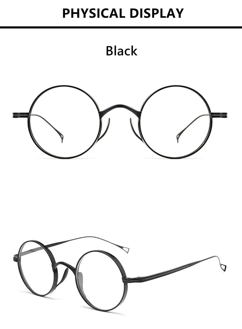Yimaruili Unisex Full Wide Rim Titanium Frame Eyeglasses 9818CK