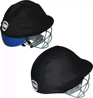 YOOGI SM Head Protector WRAP Cricket Helmet Pad Skin Cover for Protection (Black)